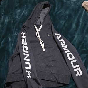 Under Armour Charcoal Hoodie with White Accents